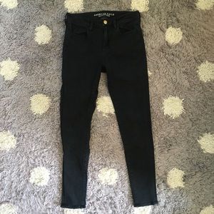 American Eagle black skinny jeans